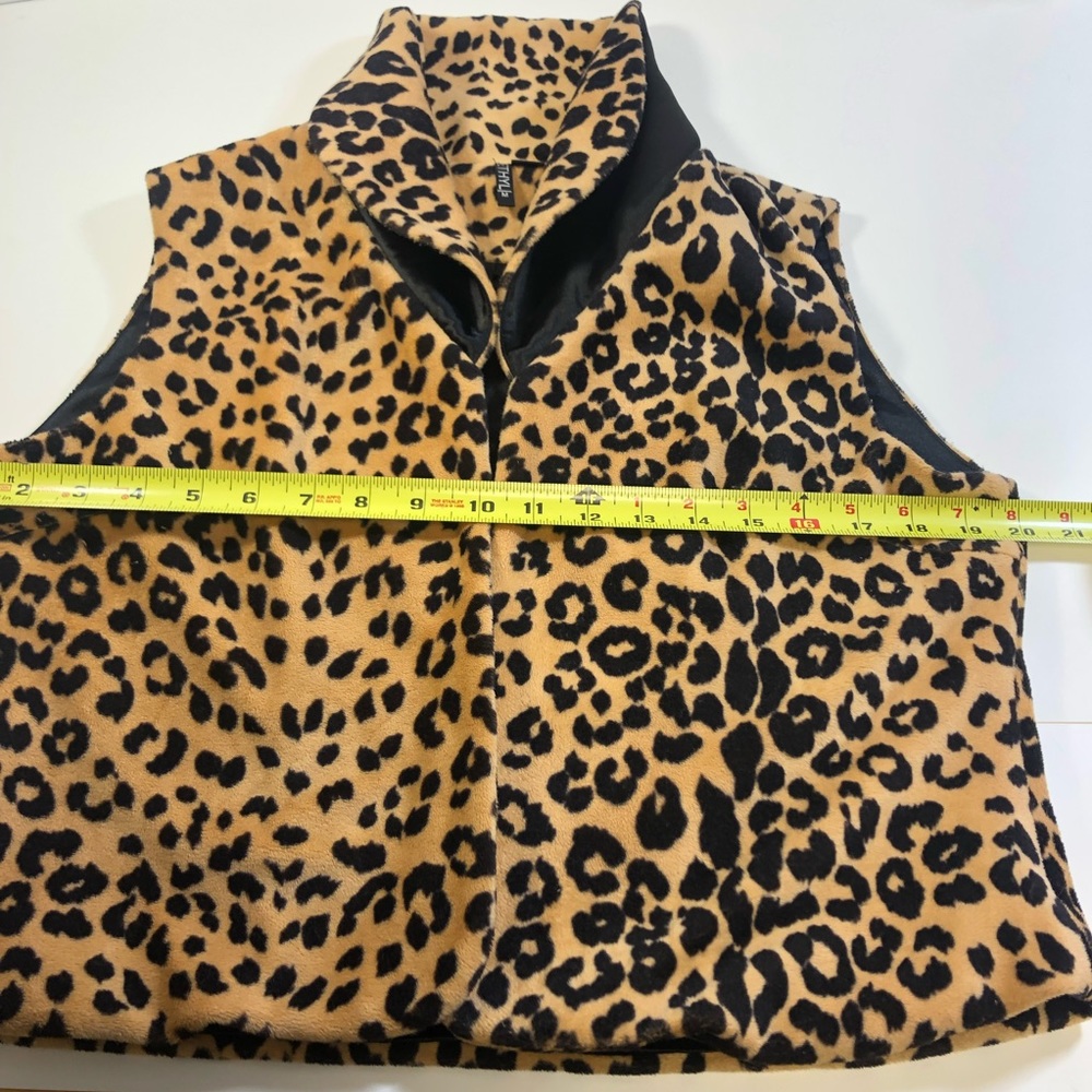 Ethyl women open front cropped Cardi sleeveless jacket sz mediums - Picture 4 of 5